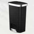 thumbnail image 1 of EKO. Bote de basura 25L + 25L Hana Recycler ruedas integradas. Cubo de basura para cocina, cierre suave, pedal metálico, incluye aro sujetador de bolsas de basura, 2 compartimentos, 1 of 8