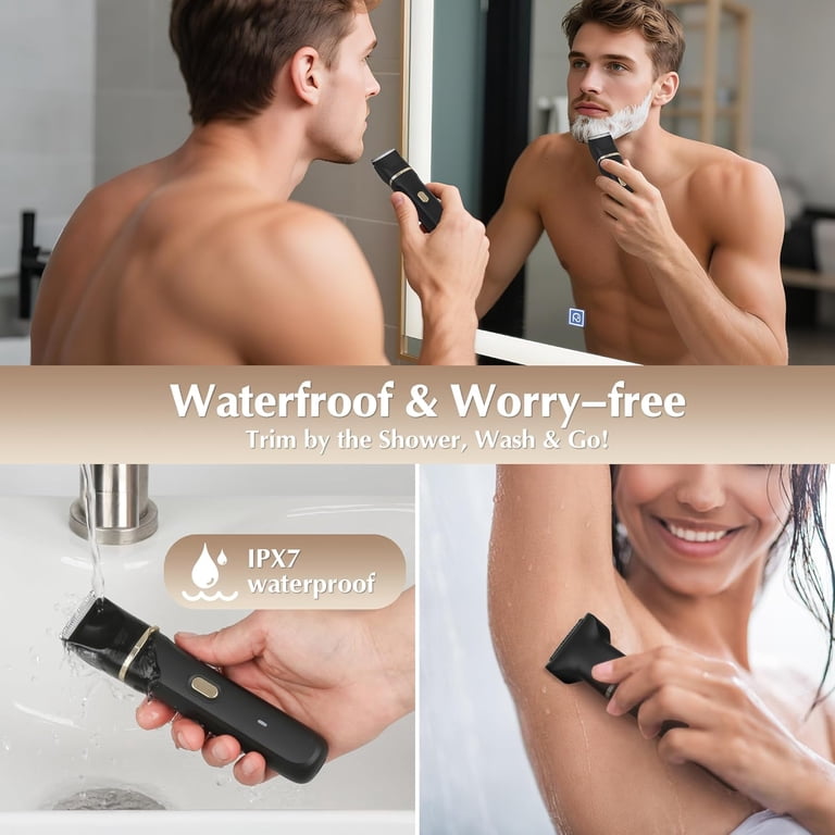 Obacre 2-in-1 Electric Trimmer, IPX7 Waterproof Body and Nose Hair photo 7