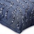 thumbnail image 4 of Midnight Blue Pillows Cover, Sequins Abstract Sparkly Glitter Pillows Cover, 18x18 inch (45x45 cm) Throw Pillows Cover, Taffeta Pillows Cover Couch, Modern Striped - Whirlpool, 4 of 9