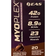 EAS Original MYOPLEX Maximum Muscle Builder - Meal Replacement Protein Mix - Double Rich Chocolate - 20 Individual Packets - Quality Protein Blend - 42g Per Serving - Vitamins, Minerals, Fiber,...