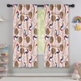 thumbnail image 5 of Blackout Kids Curtains,Pink Baseball Gear Pattern Childrens Insulated Curtains Set Of 2,Bedroom Essentials,Toddler Room Decor 42"x63", 5 of 5