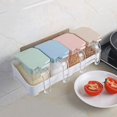thumbnail image 5 of Caja de especias montada en la pared - Juego de caja de condimentos de cocina - 4 cucharas para servir - Juego de tarros de especias CondimentBottle, 5 of 5