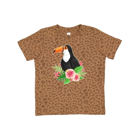 

Inktastic Toucan with Hawaiian Flowers Gift Toddler Boy or Toddler Girl T-Shirt