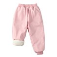 thumbnail image 2 of Kids Snow Pants Boys Girls Winter Ski Pant Thick Lined Warm Long Pants (Pink), 2 of 5