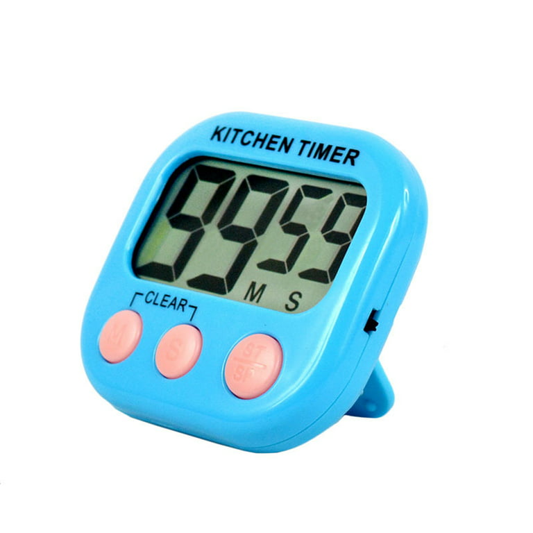 KitchenAid Digital Kitchen Cooking Timer Blue Chrome 9:59 Beep Alert Food  Baking