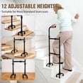 thumbnail image 4 of Height & Width Adjustable Stair Assist Cane for Seniors, fit Most Indoor/Outdoor Steps, Wide Anti-Slip Base, Professional Stair Climbing Assist Cane for Sore Knees & Post-Surgery, 4 of 7