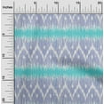 thumbnail image 1 of oneOone Tissu Tabby en Soie Chevron Ikat Imprimé 1 Yard 42 Pouces de Large, 1 of 4