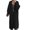 Black, variant on Women Hooded Long Cardigans Coat Plus Size Trendy Long Sleeve Button Jacket Fall Winter V Neck Loose Solid Outwear White One Size