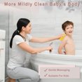 thumbnail image 5 of Unique Bargains Soft Silicone Body Scrubber Sensory Brushes Silicone Loofah Pet Shower Brush Bath Brush Yellow, 5 of 7