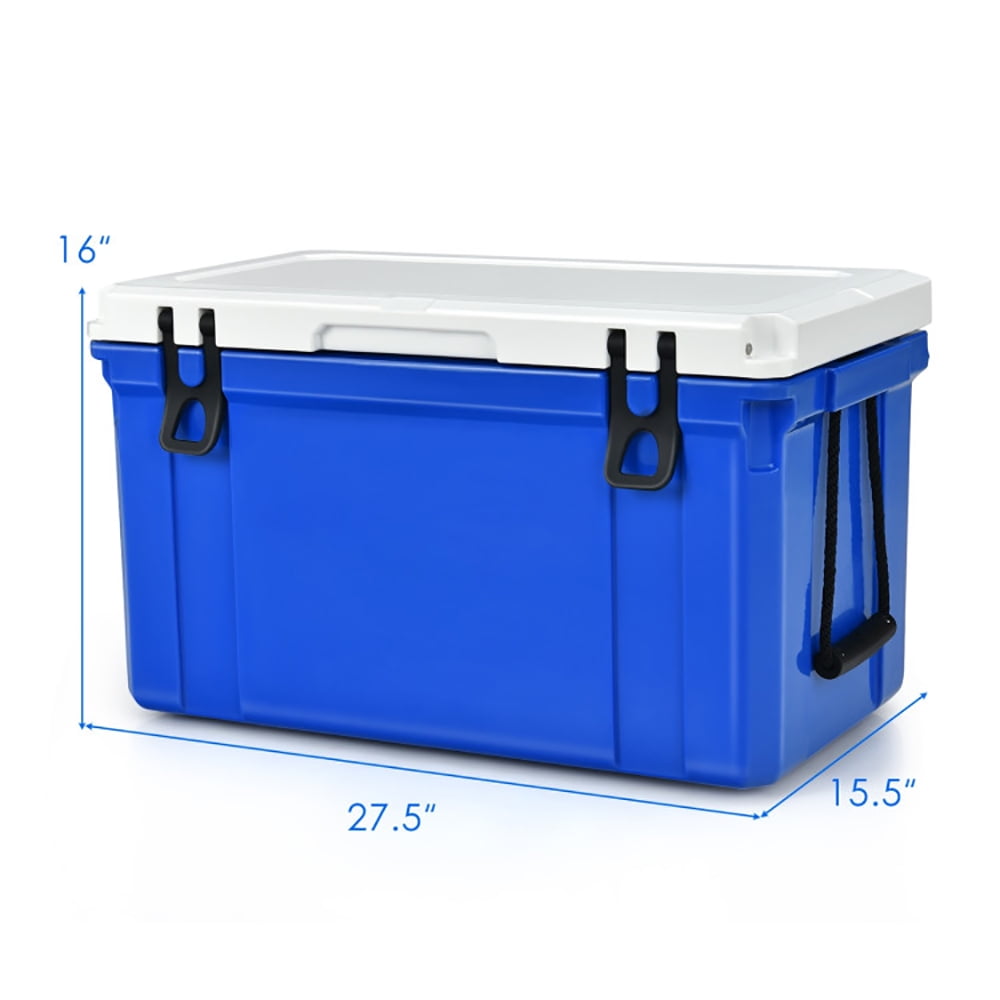 Aimee Lii 58 Quart Leak-Proof Portable Cooler Ice Box for Camping, Outdoor Picnic Camping Equipment, Blue