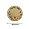 thumbnail image 2 of XIANXIAN 500pcs 2" Label Stickers for Jars and Lids, Wreath Design with 3 Lines for Writing, Kraft Sticker Labels Pantry Labels, Mason Jar Labels Canning Labels Bottle Labels, 2 of 5