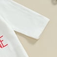 thumbnail image 6 of Bagilaanoe 2pcs Newborn Baby Boy Valentine's Day Outfits Pants Set Long Sleeve Romper Tops + Sweatpants 3M 6M 12M 18M Infant Casual Clothes, 6 of 8