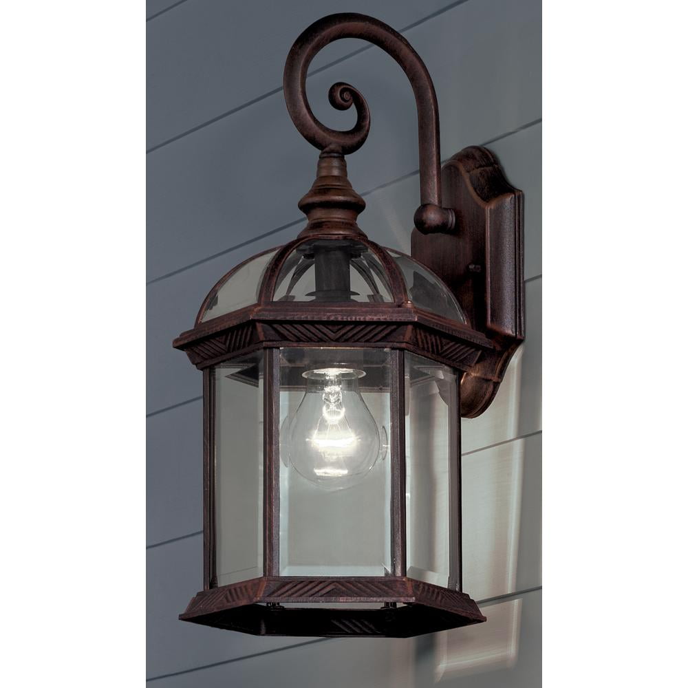 Bulb Included Hampton Bay 1-Light Bronze Outdoor Pendant Light