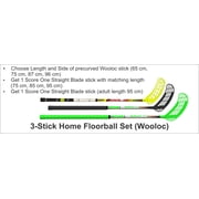 3-Stick Home Floorball Set (Wooloc)