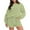 Army Green, variant on Wancir Women 2 Piece Outfits Sweatsuit Oversized Sweatshirt Lounge Sets 2024 Fashion Long Sleeve Shorts Matching Sets with Pockets