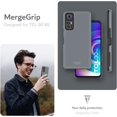 thumbnail image 6 of TUDIA MergeGrip TCL 30 5G Phone Case/TCL 30 Case/ TCL 30+ Case Heavy Duty - Gray, 6 of 6