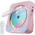 thumbnail image 1 of reproductor, CD portátil con Bluetooth 5.1 y altavoz HiFi, radio FM, puerto USB y AUX, control remoto incluido, diseño de escritorio con pantalla LED, ideal para hogar y oficina, 1 of 8