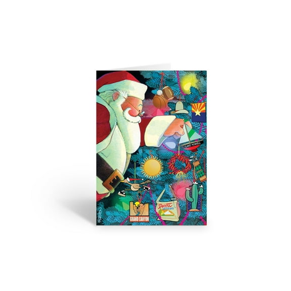 Stonehouse Collection Arizona Christmas Cards, Southwest Holiday Card – 12 Christmas Cards & Envelopes, Made in the USA (Standard)