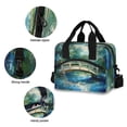 thumbnail image 5 of Lunch Bag Portable Crossbody Meal Bag Cooler Bag Insulated Lunch Bag Food Bag Handheld & Crossbody Design Painting Bridge, 5 of 6