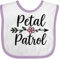 thumbnail image 3 of Inktastic Flower Girl Petal Patrol Girls Baby Bib, 3 of 4