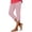 Light Pink, variant on Capri Leggings for Women 2026 Summer Elastic High Waist Side Split Hem Casual Workout Cropped Yoga Pants