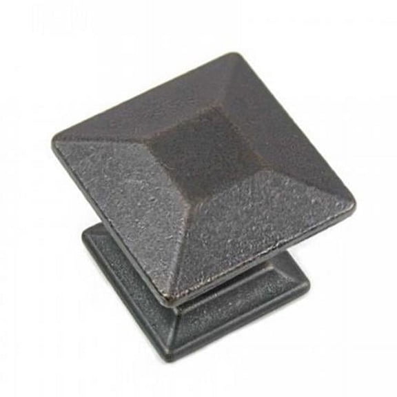 Strategic Brands 83513 Distressed Pewter Poise Large Knob with Back Plate
