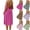 Army Green, variant on Fashion Women Summer Round-Neck Casual Solid Sleeveless Sleepshirts Sling Backless Dress Green L