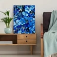 thumbnail image 5 of Blue Floral Canvas Art Wall Decor, Suitable for Living Room Bedroom Office Dining Room Entryway, 5 of 8