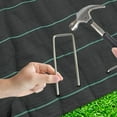 thumbnail image 5 of Geotextil - Tela de mantillo de 2 m x 10 m, tela antimaleza para jardín, lona agrícola negra, barrera antirraíces, contra maleza, tela permeable al agua, 5 of 5