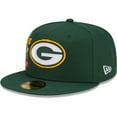 thumbnail image 3 of Men's New Era Green Green Bay Packers City Cluster 59FIFTY Fitted Hat, 3 of 6