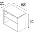 thumbnail image 2 of Bush Business Furniture 400 Series 2 Shelf Bookcase in Natural Maple, 2 of 3