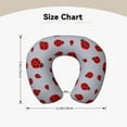 thumbnail image 5 of KLL Ladybug Pattern Memory Foam Cervical Neck Pillow Versatile U-Shaped Pillows for Home/Office/Camping/Travelling/Soft Washable Cover, 5 of 8