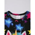 thumbnail image 5 of ATAIKU 3D HD Printed 3-12Y Little Girls Unicorn 2-Piece Pajamas Set Kids Girl Short Sleeve Tee and Shorts Sleepwear Toddler Pjs Jammies, 5 of 12