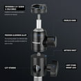 thumbnail image 2 of Neewer Light Stand Mount Adapter: Cold Shoe & 1/4" Screw Mini Ball Head, 22lb Load for Ring Light/Camera/Monitor, 2 of 8