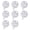 8pcs 4cm Clear bulb, variant on DIY Stress Ball Making Kit,8PC Milky Blank StressBall DIY Kits,Blank Stress Pressure Ball Skin Kit,for Create ASMR Anxiety Relief Toys Crunchy Relaxing,Make Your Own Fidget Pressure Balls for Adults