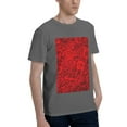 thumbnail image 2 of Bingfone Red Rose Men'S Loose Fit Short-Sleeve Pocket T-Shirt, 2 of 7