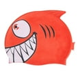 thumbnail image 3 of LOVIVER Bonnet de Bain en Forme de Requin pour Enfants Cheveux Courts et Longs Adolescents Rouge, 3 of 8