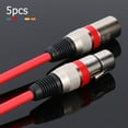 thumbnail image 1 of Cable De Audio Xlr 5pcs 3Pin XLR Cable Macho a Hembra Foil+Cable de Audio Blindado Trenzado (1 m), 1 of 9