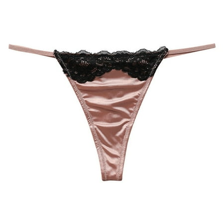 

Women Lingeries Lace Satin Panties T Pants Briefs G-String Thong Underwear