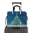 thumbnail image 2 of 16" Laptop Briefcase for Work Travel Laptop Shoulder Bag Carrying Handbag Laptop Case Watercolor Christmas Tree, 2 of 8
