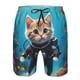thumbnail image 3 of Balery Underwater Diving Cat Traje de Baño Estilo Hawaiano para Hombre, Shorts de Secado Rápido con Bolsillos-XX-Large, 3 of 6