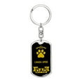 thumbnail image 1 of Lhasa Apso Keychain Stainless Steel or 18k Gold, 1 of 8