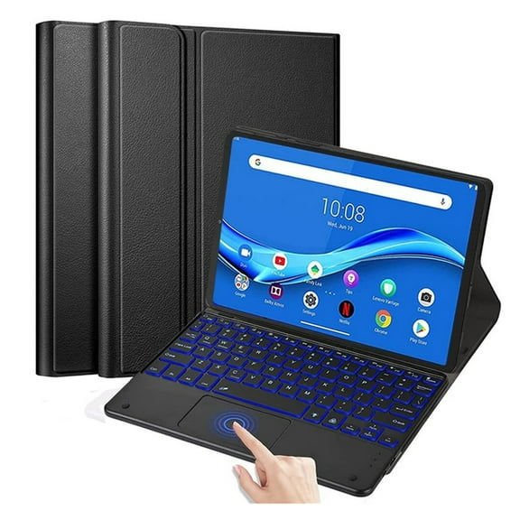 MATN Backlit Touchpad Keyboard Case Compatible with Lenovo Tab M10 Plus 10.3 Inch FHD Tablet (TB-X606F / TB-X606X), Magnetically Detachable Wireless Bluetooth Keyboard , Black