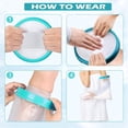 thumbnail image 3 of ZHAOCHENG Funda protectora impermeable para brazo de ducha para adultos, brazo completo, abertura gruesa, sello impermeable para mantener el vendaje seco para brazos rotos, manos, muñecas, codos, dedo, 3 of 5