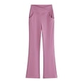 thumbnail image 4 of 7-8 Years Juniors Girls Outerwear Leggings Yoga Pants Slightly Flared Wide Leg Fitness And Dance Pants Jogger Trousers for Fall and Winter Red Girl Pants, 4 of 5