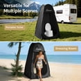 thumbnail image 5 of Pop Up Shower Tent for Camping Essentials, Portable Instant Changing Tent with Ventilation Window & Carry Bag, Privacy Dressing Room Bathroom Toilet for Beach & Outdoor, Standard, Black, 5 of 8