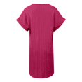 thumbnail image 5 of DHFJKG V Neck Tshirt Dresses For Women Short Sleeve Lightweight Summer Loose Fit Solid Color Mini Dress Casual Daily Wear Versatile Dresses, 5 of 5