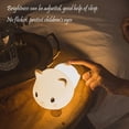 thumbnail image 2 of LED Kids Night Light, Cute Cat Soft Silicone Baby Nursery Lamp-USB Rechargeable, Color Temperature and Brightness Adjustable, White and Warm can be Switched, Timing Function, Fabulous Ideal Gift, 2 of 5