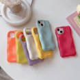 thumbnail image 4 of Bright Solid Color Curly Wave Soft TPU Case Compatible with iPhone Case (iPhone 15 Pro,Orange), 4 of 8