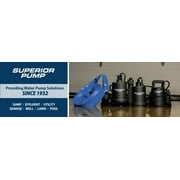 Superior Pump 91006 1/4 Horsepower Multi-Use Submersible Utility Pump